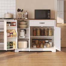 Load image into Gallery viewer, Coffee Bar, Lofka 42" Kitchen Storage Cabinet, Sideboard Buffet Cabinet with 8 Shelves, 1 Drawer