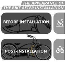 Load image into Gallery viewer, Tracer Signature Pro E - Bikes Frame with Fork, for 26" 3.0, 4.0 Fat Tire, Coaster Brake/Disc Brake, for Beach Cruiser Bike, Black