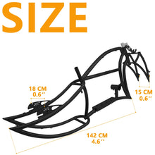 Load image into Gallery viewer, Tracer Signature Pro E - Bikes Frame with Fork, for 26" 3.0, 4.0 Fat Tire, Coaster Brake/Disc Brake, for Beach Cruiser Bike, Black