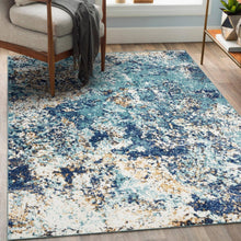 Load image into Gallery viewer, Luxe Weavers Beverly Collection Blue 2x3 Modern Abstract Area Rug