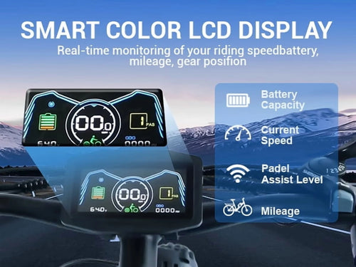 (US in Stock) 5000W Peak Dual Motor Electric Bike for Adults, 60V 25AH Removable Battery Ebike, 50MPH AWD 21 - Speed Mountain Snow E - Bike with 26