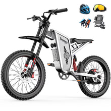 Load image into Gallery viewer, 6000W(Peak) Motor 60V/35ah Battery, Freego X2pro Electric Motorcycle for Adults, Electric Bike 50MPH/7 Speed Off Road Electric Bicycle, 19x2 Full Suspension/Four - Piston Hydraulic Brake UL2849MTB