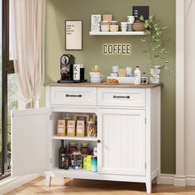 Load image into Gallery viewer, Coffee Bar, Lofka 42" Kitchen Storage Cabinet, Sideboard Buffet Cabinet with 8 Shelves, 1 Drawer