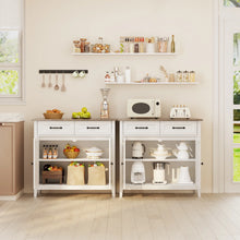 Load image into Gallery viewer, Coffee Bar, Lofka 42" Kitchen Storage Cabinet, Sideboard Buffet Cabinet with 8 Shelves, 1 Drawer