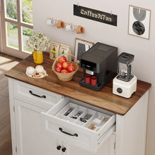 Load image into Gallery viewer, Coffee Bar, Lofka 42" Kitchen Storage Cabinet, Sideboard Buffet Cabinet with 8 Shelves, 1 Drawer