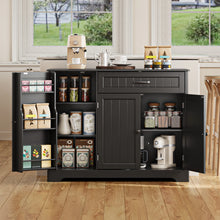 Load image into Gallery viewer, Coffee Bar, Lofka 42" Kitchen Storage Cabinet, Sideboard Buffet Cabinet with 8 Shelves, 1 Drawer