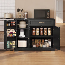 Load image into Gallery viewer, Coffee Bar, Lofka 42" Kitchen Storage Cabinet, Sideboard Buffet Cabinet with 8 Shelves, 1 Drawer