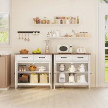 Load image into Gallery viewer, Coffee Bar, Lofka 42" Kitchen Storage Cabinet, Sideboard Buffet Cabinet with 8 Shelves, 1 Drawer