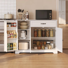 Load image into Gallery viewer, Coffee Bar, Lofka 42" Kitchen Storage Cabinet, Sideboard Buffet Cabinet with 8 Shelves, 1 Drawer