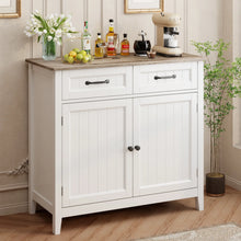 Load image into Gallery viewer, Coffee Bar, Lofka 42" Kitchen Storage Cabinet, Sideboard Buffet Cabinet with 8 Shelves, 1 Drawer