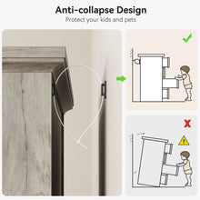 Load image into Gallery viewer, Dresser for Bedroom with 5 Drawers, Tall Wood Drawer Dresser Chest of Drawers for Closet, Living Room, Hallway, Nursery, Kids Bedroom, Grey