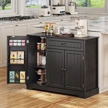 Load image into Gallery viewer, Coffee Bar, Lofka 42" Kitchen Storage Cabinet, Sideboard Buffet Cabinet with 8 Shelves, 1 Drawer