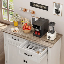 Load image into Gallery viewer, Coffee Bar, Lofka 42" Kitchen Storage Cabinet, Sideboard Buffet Cabinet with 8 Shelves, 1 Drawer