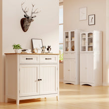 Load image into Gallery viewer, Coffee Bar, Lofka 42" Kitchen Storage Cabinet, Sideboard Buffet Cabinet with 8 Shelves, 1 Drawer