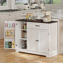 Load image into Gallery viewer, Coffee Bar, Lofka 42" Kitchen Storage Cabinet, Sideboard Buffet Cabinet with 8 Shelves, 1 Drawer