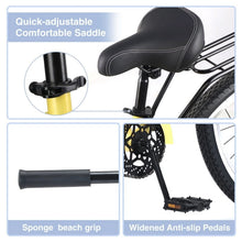 Load image into Gallery viewer, Single Speed Bicycles 26"inch, Steel Frame, Wide Wheels for Stability, Rear Coaster Brakes, Multiple Colors Men'S Beach Cruiser Bike