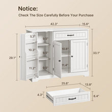 Load image into Gallery viewer, Coffee Bar, Lofka 42" Kitchen Storage Cabinet, Sideboard Buffet Cabinet with 8 Shelves, 1 Drawer