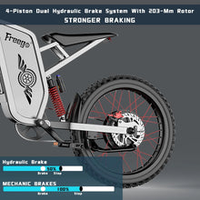 Load image into Gallery viewer, 6000W(Peak) Motor 60V/35ah Battery, Freego X2pro Electric Motorcycle for Adults, Electric Bike 50MPH/7 Speed Off Road Electric Bicycle, 19x2 Full Suspension/Four - Piston Hydraulic Brake UL2849MTB