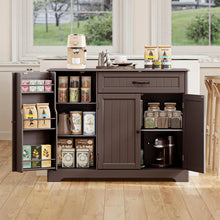 Load image into Gallery viewer, Coffee Bar, Lofka 42" Kitchen Storage Cabinet, Sideboard Buffet Cabinet with 8 Shelves, 1 Drawer