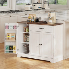 Load image into Gallery viewer, Coffee Bar, Lofka 42" Kitchen Storage Cabinet, Sideboard Buffet Cabinet with 8 Shelves, 1 Drawer