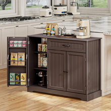 Load image into Gallery viewer, Coffee Bar, Lofka 42" Kitchen Storage Cabinet, Sideboard Buffet Cabinet with 8 Shelves, 1 Drawer