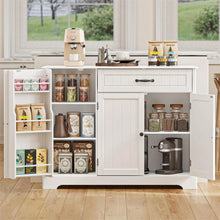 Load image into Gallery viewer, Coffee Bar, Lofka 42" Kitchen Storage Cabinet, Sideboard Buffet Cabinet with 8 Shelves, 1 Drawer