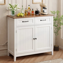 Load image into Gallery viewer, Coffee Bar, Lofka 42" Kitchen Storage Cabinet, Sideboard Buffet Cabinet with 8 Shelves, 1 Drawer