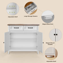Load image into Gallery viewer, Coffee Bar, Lofka 42" Kitchen Storage Cabinet, Sideboard Buffet Cabinet with 8 Shelves, 1 Drawer